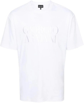 Giorgio Armani U090 T-Shirt - Stijlvol en Comfortabel Giorgio Armani , White , Heren - Xl,L,M