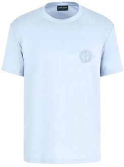 Giorgio Armani Uaoq T-Shirt - Stijlvol en Comfortabel Giorgio Armani , Blue , Heren - L