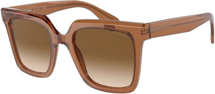 Giorgio Armani Vrouwen Zonnebril 54/20/145 mm Acetaat Bruin - One Size