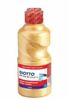 Giotto Fles gouache gouden metallic 250 ml - Hobbyverf Goudkleurig