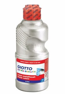 Giotto Hobby verf - zilver metallic - 250 ml - plakkaatverf - knutselen - schilderen