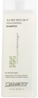 Giovanni Tea Tree Triple Treat Invigorating Unisex Shampoo 250ml