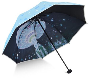 GIR Guarda Chuva Feminino Leuke Regen Paraplu Opvouwbare Reverse Paraplu Dubbele Laag Winddicht parasol transparante koepel Z695 stijl 2
