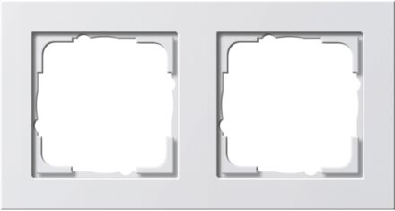 GIRA Afdekplaat E2 Dubbel Wit