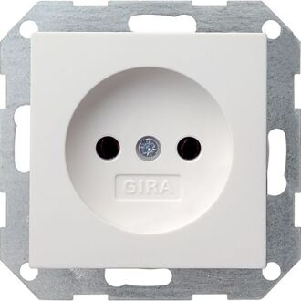 GIRA Stopcontact St55 1-voudig Wit