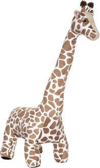 Giraffe knuffel van zachte pluche - gevlekt patroon - 100 cm - Extra groot - Knuffeldier Multikleur
