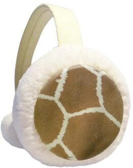 Giraffe Veer Abstract Winter Oorbeschermers Oorwarmers Faux Fur Opvouwbare Pluche Outdoor