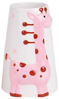 Giraffe Water Fles Keramische Waterkoker Houder Hamster Huisdier Verticale Ketel Beugel L9 roze