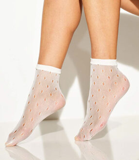 Girardi Net-sokken MEDEA wit - Sokken, één maat