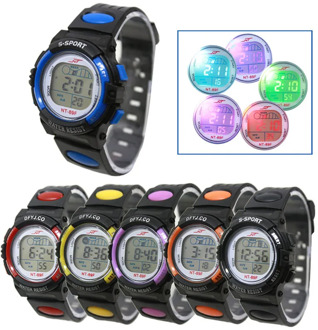 Girl Boy LED Light Wrist Watch Alarm Date Digital Multifunction Sport Dress watch gifts for Children kids clock sport watch
