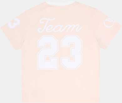 Girl's Off White Juniors Team 23 T-Shirt in Pink white Roze en wit - 4J / 104cm