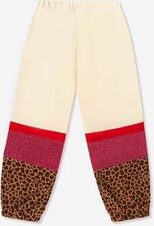 Girl's Palm Angels Juniors Animalier Track Pants in White Wit