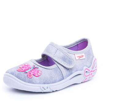 Girl s pantoffel Belinda stenen kombi - Grijs - Gr.29 - Meisjes - 29