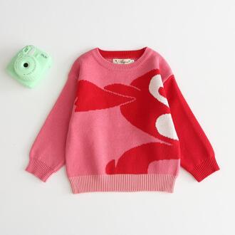 Girls'cardigan En Gebreide Trui Baby Meisje Kleding Herfst Winter Baby Gebreide Kleding Kids Trui aantrekken Rood / 3T