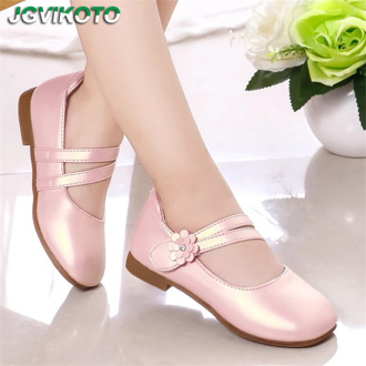 Girls Casual Flats Fashion Princess Flower Girl Mary Janes Flat Soft With Floral Children Shoes For Wedding Party Birthday Sweet