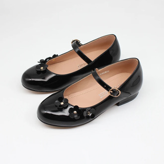 Girls Communion Shoes Formal Dress Party Wedding Bridesmaid Flower Girl Spanish Style Shoes Mary Jane Shiny Patent New Designer