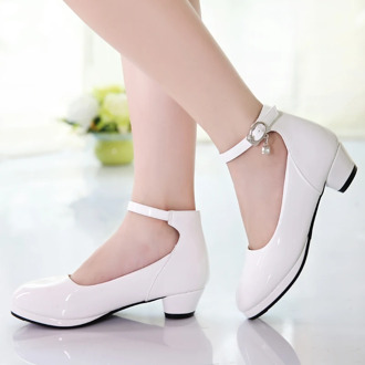 Girls Leather Shoes for Kids Princess Sandals Dress School Fashion Diamond Pendant Summer Children Wedding Party Shoes 26-37