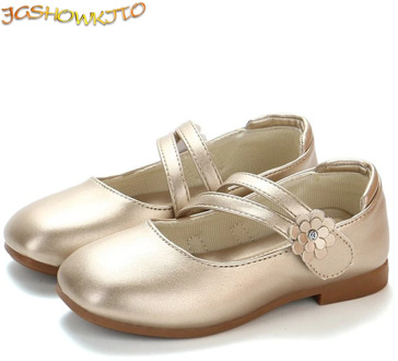 Girls Shoes Princess Floral Big Girl Shoes Kids Shoes For Girls Soft PU Leather With Flowers Sweet Cute Children Flats Mary Jane