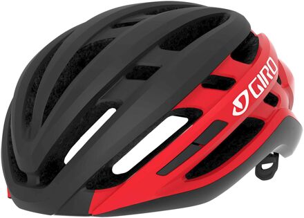 Giro Sporthelm - Unisex - Zwart/rood/wit 52,0-55,5 hoofdomtrek