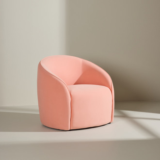 Giselle gestoffeerde fauteuil roze
