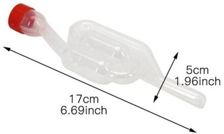 Gist Uitlaat One-Way Wijn Bier Brouwen Gisting Check Plastic Luchtsluis Water Seal Home Wijnmaken Uitlaatklep Vergister