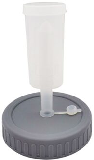 Gisting Deksel Deksel Met One-Way Uitlaatkleppen Fermenteren Deksels Kit Voor Brede Mond Mason Potten 86Mm Hogard grijs