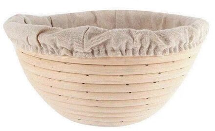 Gisting Rotan Mand Deeg Brood Proofing Proving Mand Met Cover Zuurdesem Brood Gisting Manden Keuken Bakvormen ronde 23x8.5cm