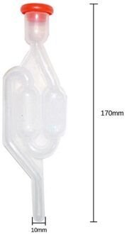 Gisting Terugslagklep Terugslagklep Wijn Air Lock Bier Brouwen Plastic Air Lock Water Seal Home Wijnmaken Uitlaatklep vergister