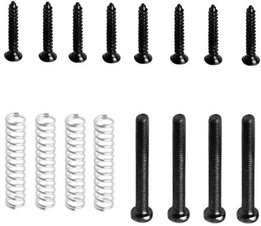 Gitaar Accessoires Humbucker Pickup Schroeven Kit Montage Schroeven Met Springs Zwart