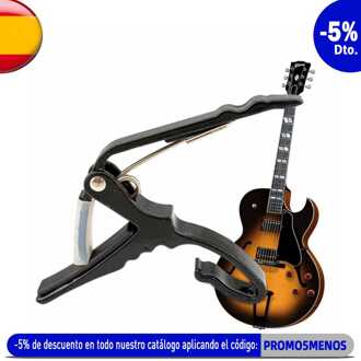 Gitaar Capo 47Mm Geschikt Voor Akoestische Gitaren Bass Banjo Mandoline Ukulele Quick Change Capotasto Metal Black