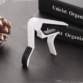 Gitaar Capo Gitaar Clip Capotraste Quick Change Clamp Key Akoestische Klassieke Tone Aanpassen Cejilla Guitarra wit