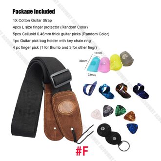 Gitaaraccessoires set kit Plectrums Gitaar Capo Gitaarband Tuner / Vingertopbeschermer / Gitaarhaak Onderdelen Accessoires wit