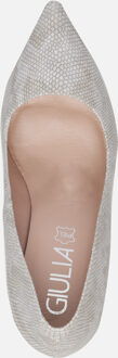 Giulia Pumps slangenprint Imitatieleer 140322 Grijs - 43
