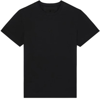 Givenchy 4G Geborduurd Slim Fit T-Shirt Givenchy , Black , Heren - L