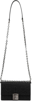 Givenchy 4G Small Chain Bag Zwart Givenchy , Black , Dames - ONE Size