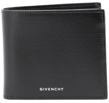 Givenchy 8CC Leren Portemonnee Givenchy , Black , Heren - ONE Size