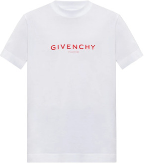 Givenchy Bedrukt T-shirt Givenchy , White , Heren - Xl,L