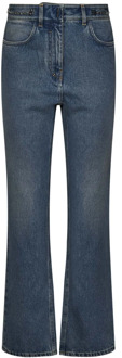 Givenchy Blauwe Boot Cut Jeans met Metalen Details Givenchy , Blue , Dames - W28,W27