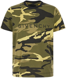 Givenchy Casual Katoenen T-Shirt Givenchy , Green , Heren - 2Xl,Xl,L,M,S