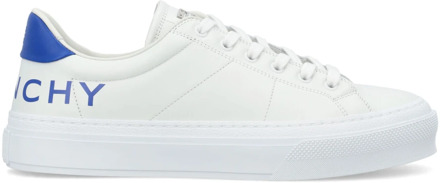 Givenchy City Sport Wit/Blauw Leren Sneakers Givenchy , White , Heren - 43 1/2 Eu,42 1/2 Eu,40 1/2 Eu,41 Eu,40 Eu,41 1/2 Eu,43 Eu,44 Eu,42 EU