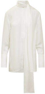 Givenchy Foulard Blouse Givenchy , Beige , Dames - S,Xs