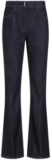 Givenchy Front Split Boot Cut Broek Givenchy , Blue , Dames - W25