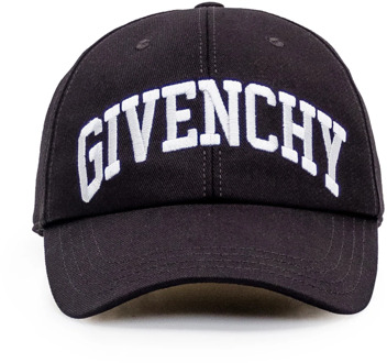 Givenchy Gebogen Cap Logo Hoed Givenchy , Black , Heren - ONE Size