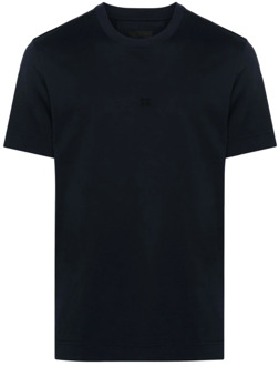 Givenchy Geborduurd Slim Fit T-Shirt Givenchy , Blue , Heren - L