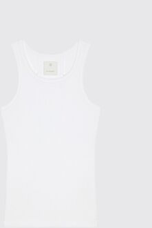 Givenchy Geribbelde Mouwloze Tanktop Wit