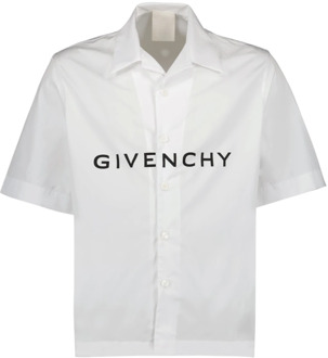 Givenchy Hawaïaanse Kraag Boxy Shirt Givenchy , White , Heren - M