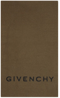 Givenchy Khaki Zwart Sjaal Givenchy , Brown , Heren - ONE Size