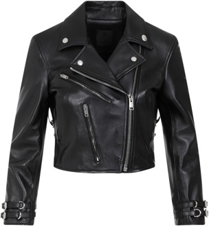Givenchy Leather Jackets Givenchy , Black , Dames - XS
