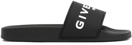 Givenchy Logo Detail Slippers Givenchy , Black , Heren - 40 Eu,41 EU