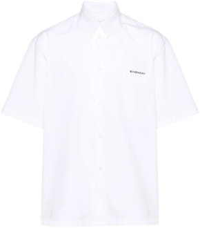 Givenchy Logo Print Shirt Givenchy , White , Heren - 2Xl,Xl,M,3Xl